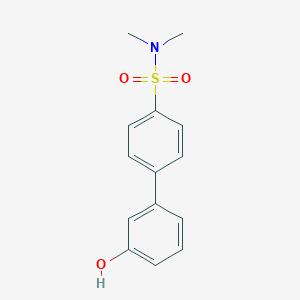 molecular formula C14H15NO3S B6370684 3-(4-N,N-Dimethylsulfamoylphenyl)phenol, 95% CAS No. 1261910-65-9