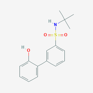 molecular formula C16H19NO3S B6370723 2-(3-t-Butylsulfamoylphenyl)phenol, 95% CAS No. 1261896-60-9