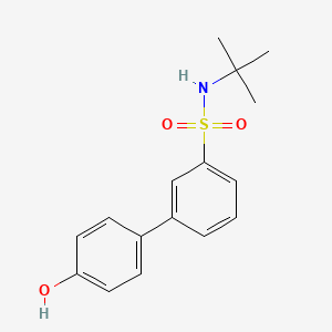 molecular formula C16H19NO3S B6370740 4-(3-t-Butylsulfamoylphenyl)phenol, 95% CAS No. 1261976-09-3