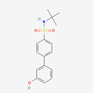 molecular formula C16H19NO3S B6370742 3-(4-t-Butylsulfamoylphenyl)phenol, 95% CAS No. 1261922-02-4