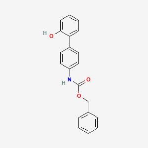 molecular formula C20H17NO3 B6370762 2-(4-Cbz-Aminopheny)phenol, 95% CAS No. 1261933-54-3