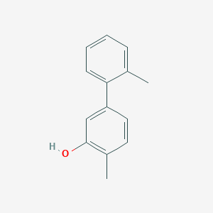 molecular formula C14H14O B6370788 5-(2-Methylphenyl)-2-methylphenol, 95% CAS No. 1261985-38-9