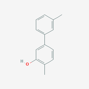 molecular formula C14H14O B6370791 5-(3-Methylphenyl)-2-methylphenol, 95% CAS No. 1261896-61-0