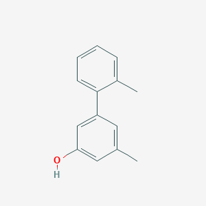 molecular formula C14H14O B6370800 5-(2-Methylphenyl)-3-methylphenol, 95% CAS No. 1261916-73-7