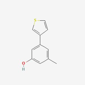 molecular formula C11H10OS B6370813 3-Methyl-5-(thiophen-3-yl)phenol, 95% CAS No. 1261966-48-6
