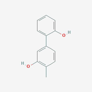 molecular formula C13H12O2 B6370821 5-(2-Hydroxyphenyl)-2-methylphenol, 95% CAS No. 1262000-48-5