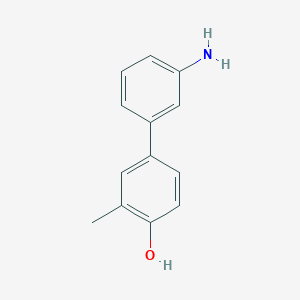 molecular formula C13H13NO B6370832 4-(3-Aminophenyl)-2-methylphenol, 95% CAS No. 1261975-44-3