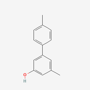 molecular formula C14H14O B6370841 5-(4-Methylphenyl)-3-methylphenol, 95% CAS No. 1261961-89-0