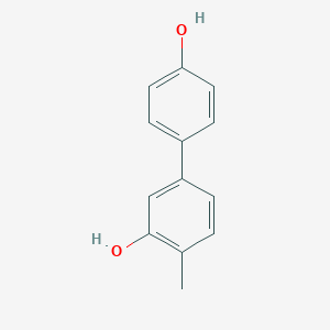 molecular formula C13H12O2 B6370866 5-(4-Hydroxyphenyl)-2-methylphenol, 95% CAS No. 1261947-81-2