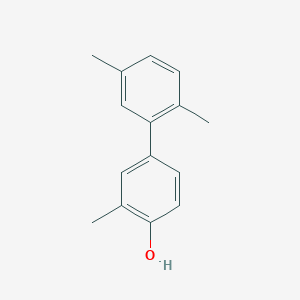 molecular formula C15H16O B6370918 4-(2,5-Dimethylphenyl)-2-methylphenol, 95% CAS No. 1261948-36-0