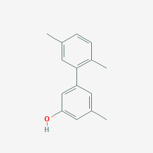 molecular formula C15H16O B6370947 5-(2,5-Dimethylphenyl)-3-methylphenol, 95% CAS No. 1261945-74-7