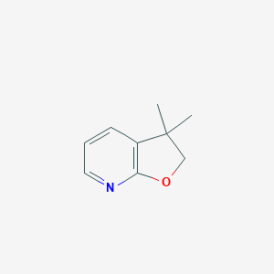 molecular formula C9H11NO B063710 3,3-dimethyl-2H-furo[2,3-b]pyridine CAS No. 182819-49-4