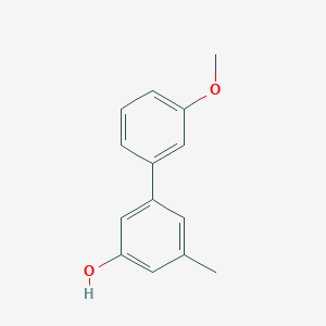 molecular formula C14H14O2 B6371067 5-(3-Methoxyphenyl)-3-methylphenol, 95% CAS No. 1261888-29-2