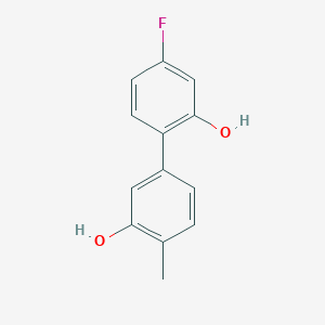 5-(4-Fluoro-2-hydroxyphenyl)-2-methylphenol, 95%