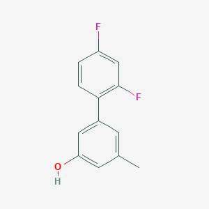 molecular formula C13H10F2O B6371248 5-(2,4-Difluorophenyl)-3-methylphenol, 95% CAS No. 1261948-67-7