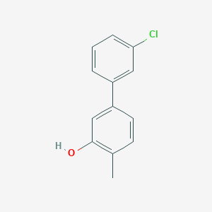 molecular formula C13H11ClO B6371262 5-(3-Chlorophenyl)-2-methylphenol, 95% CAS No. 1261923-13-0