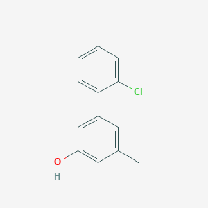 molecular formula C13H11ClO B6371288 5-(2-Chlorophenyl)-3-methylphenol, 95% CAS No. 1261893-22-4