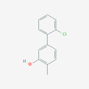 molecular formula C13H11ClO B6371292 5-(2-Chlorophenyl)-2-methylphenol, 95% CAS No. 1261916-89-5