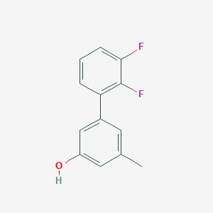 molecular formula C13H10F2O B6371297 5-(2,3-Difluorophenyl)-3-methylphenol, 95% CAS No. 1261923-21-0