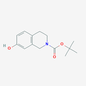 molecular formula C14H19NO3 B063713 Tert-butyl 7-hydroxy-3,4-dihydroisoquinoline-2(1H)-carboxylate CAS No. 188576-49-0