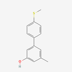 3-Methyl-5-(4-methylthiophenyl)phenol, 95%