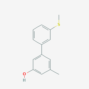 3-Methyl-5-(3-methylthiophenyl)phenol, 95%