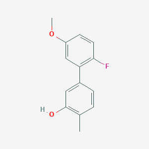 5-(2-Fluoro-5-methoxyphenyl)-2-methylphenol, 95%