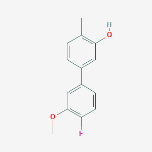 5-(4-Fluoro-3-methoxyphenyl)-2-methylphenol, 95%