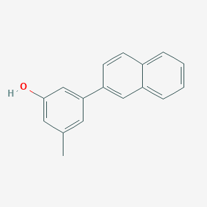 molecular formula C17H14O B6371678 3-Methyl-5-(naphthalen-2-yl)phenol, 95% CAS No. 1261986-66-6