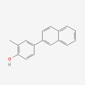 molecular formula C17H14O B6371723 2-Methyl-4-(naphthalen-2-yl)phenol, 95% CAS No. 1261917-24-1