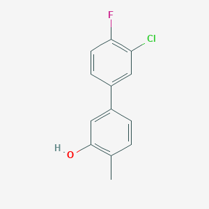 5-(3-Chloro-4-fluorophenyl)-2-methylphenol, 95%
