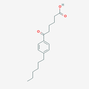 molecular formula C18H26O3 B063718 6-(4-己基苯基)-6-氧代己酸 CAS No. 178686-77-6