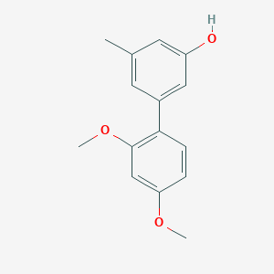molecular formula C15H16O3 B6371867 5-(2,4-Dimethoxyphenyl)-3-methylphenol, 95% CAS No. 1261967-90-1