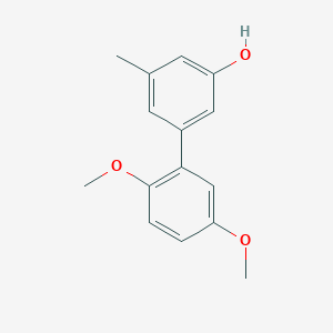 molecular formula C15H16O3 B6371874 5-(2,5-Dimethoxyphenyl)-3-methylphenol, 95% CAS No. 1261947-67-4