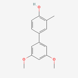 molecular formula C15H16O3 B6371905 4-(3,5-Dimethoxyphenyl)-2-methylphenol, 95% CAS No. 1261934-56-8