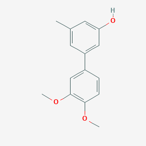 molecular formula C15H16O3 B6371919 5-(3,4-Dimethoxyphenyl)-3-methylphenol, 95% CAS No. 1195585-08-0