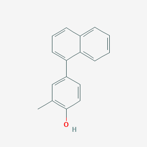 molecular formula C17H14O B6371987 2-Methyl-4-(naphthalen-1-yl)phenol, 95% CAS No. 1261987-29-4