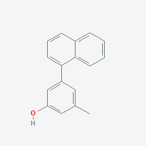 molecular formula C17H14O B6371995 3-Methyl-5-(naphthalen-1-yl)phenol, 95% CAS No. 1261917-36-5