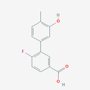 5-(5-Carboxy-2-fluorophenyl)-2-methylphenol, 95%