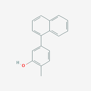 molecular formula C17H14O B6372054 2-Methyl-5-(naphthalen-1-yl)phenol, 95% CAS No. 1261917-37-6