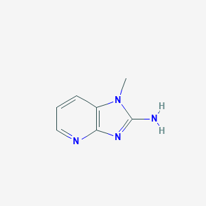 molecular formula C7H8N4 B063721 1-甲基-1H-咪唑并[4,5-b]吡啶-2-胺 CAS No. 178885-60-4