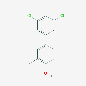 molecular formula C13H10Cl2O B6372156 4-(3,5-Dichlorophenyl)-2-methylphenol, 95% CAS No. 1261888-37-2
