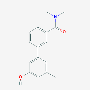 5-[3-(N,N-Dimethylaminocarbonyl)phenyl]-3-methylphenol, 95%