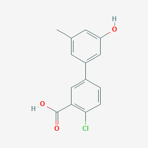 5-(3-Carboxy-4-chlorophenyl)-3-methylphenol, 95%