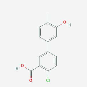 5-(3-Carboxy-4-chlorophenyl)-2-methylphenol, 95%