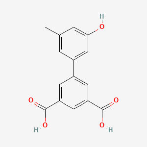 molecular formula C15H12O5 B6372482 5-(3,5-Dicarboxyphenyl)-3-methylphenol, 95% CAS No. 1261895-26-4