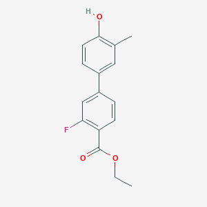 4-[4-(Ethoxycarbonyl)-3-fluorophenyl]-2-methylphenol, 95%