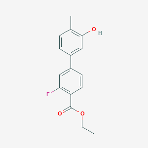 5-[4-(Ethoxycarbonyl)-3-fluorophenyl]-2-methylphenol, 95%