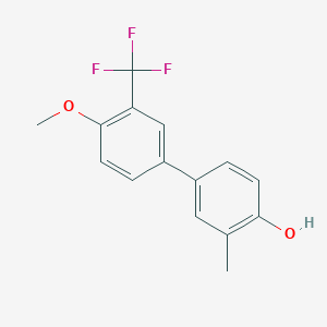 4-(4-Methoxy-3-trifluoromethylphenyl)-2-methylphenol, 95%