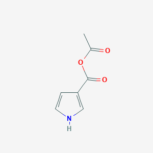 molecular formula C7H7NO3 B063726 Acetyl 1H-pyrrole-3-carboxylate CAS No. 183288-30-4